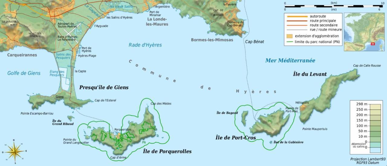 La Gavine Studio Vue Mer Hyères Exteriér fotografie
